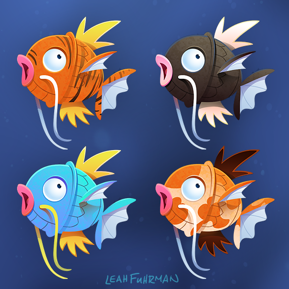 magikarp (pokemon and 1 more) drawn by leah_fuhrman