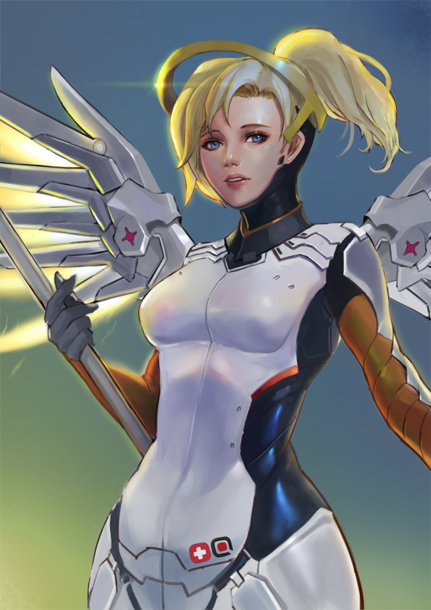 mercy (overwatch and 1 more) drawn by lion_(dielion)