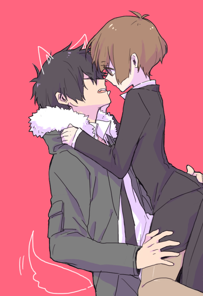 tsunemori akane and kougami shin'ya (psycho-pass) drawn by tama_(mgml)
