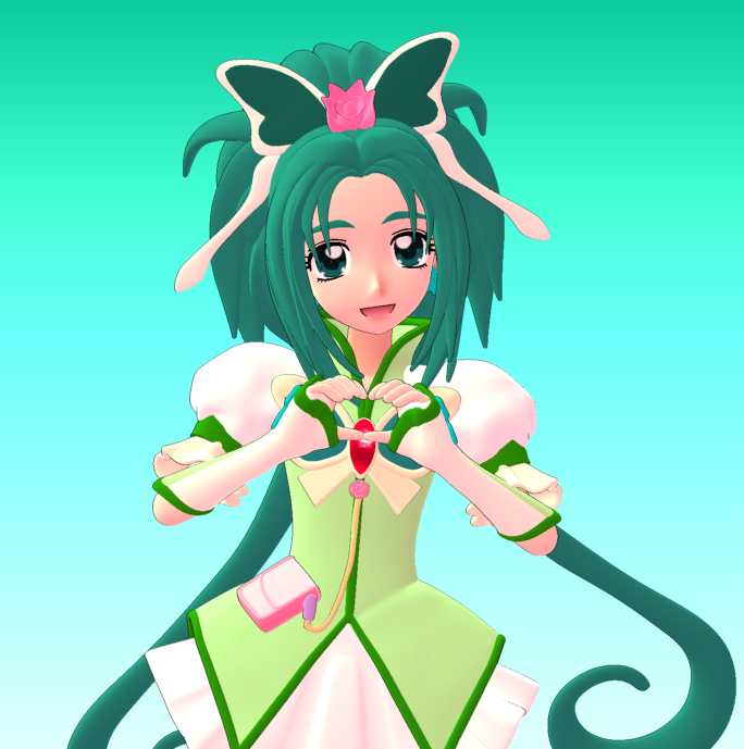 akimoto komachi and cure mint (precure and 1 more)