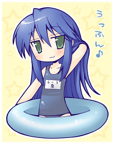 izumi konata (lucky star) drawn by shudou_rima