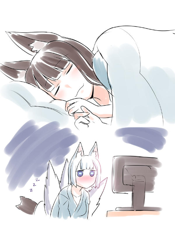 kaga and akagi (azur lane) drawn by steed_(steed_enterprise)