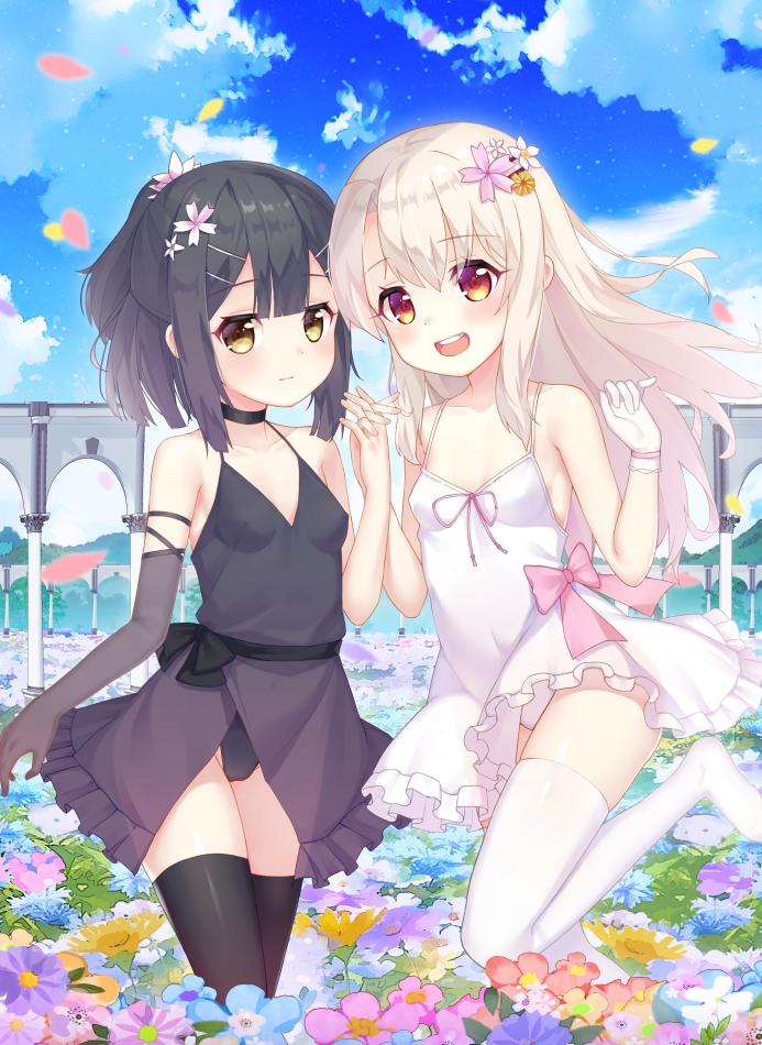 illyasviel von einzbern and miyu edelfelt (fate and 1 more) drawn by taku_michi