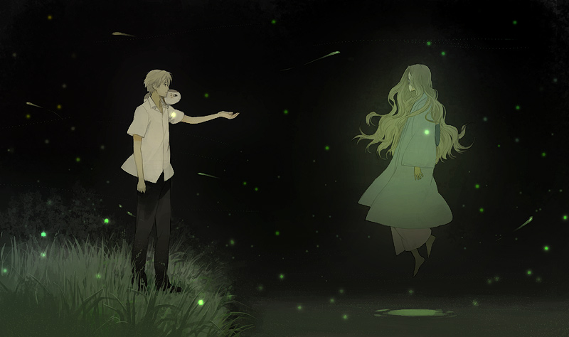 natsume takashi, nyanko-sensei, and hotaru (natsume yuujinchou) drawn by habuki