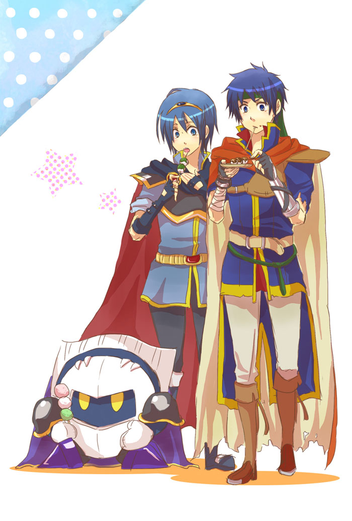 ike, meta knight, and marth (fire emblem and 4 more) drawn by ramuneumai
