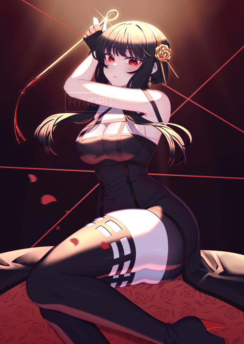 yor briar (spy x family) drawn by hynori