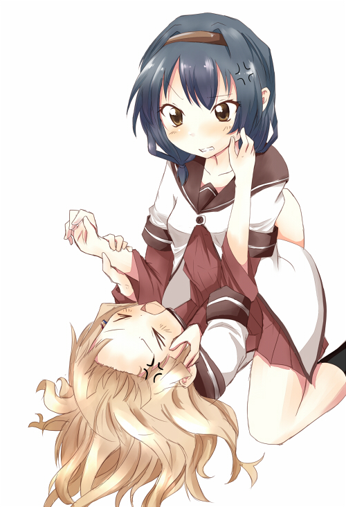 oomuro sakurako and furutani himawari (yuruyuri) drawn by amai_nekuta