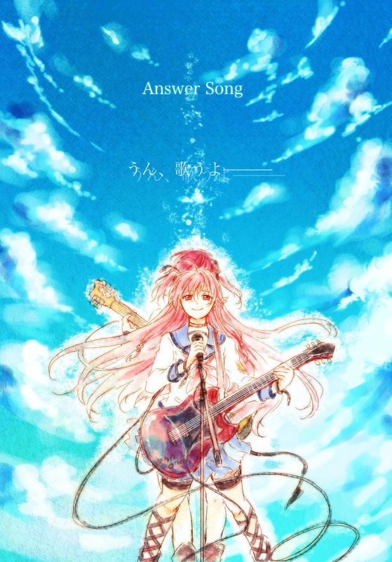 yui and iwasawa masami (angel beats!) drawn by robata