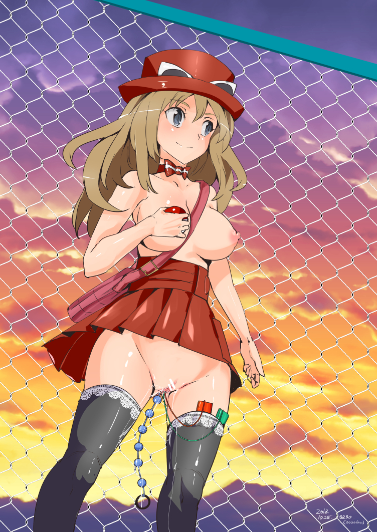 serena (pokemon and 1 more) drawn by nyuu_(manekin-eko)