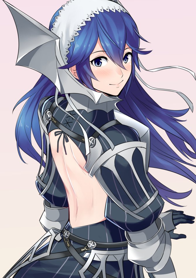 lucina and cherche (fire emblem and 1 more) drawn by ameno_(a_meno0)