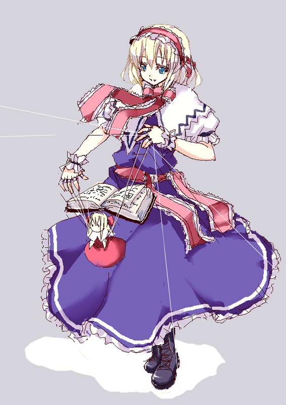 alice margatroid and hourai doll (touhou) drawn by kaneru