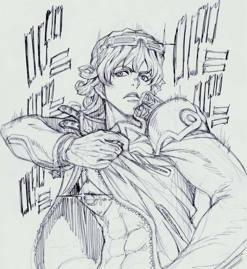 barnaby brooks jr. (jojo no kimyou na bouken and 1 more) drawn by ueda_hiroshi
