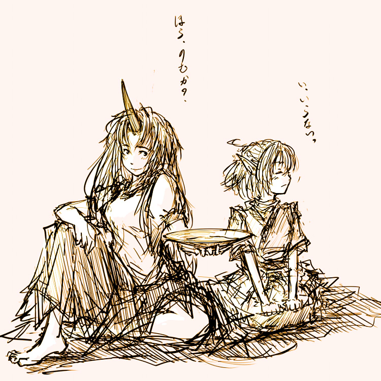 mizuhashi parsee and hoshiguma yuugi (touhou) drawn by daro