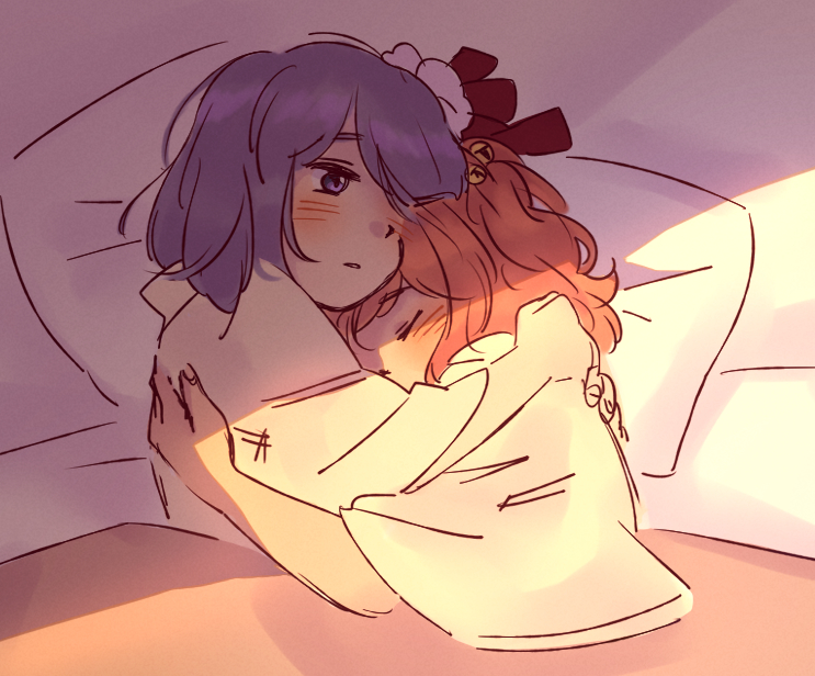 hieda no akyuu and motoori kosuzu (touhou) drawn by nekolina