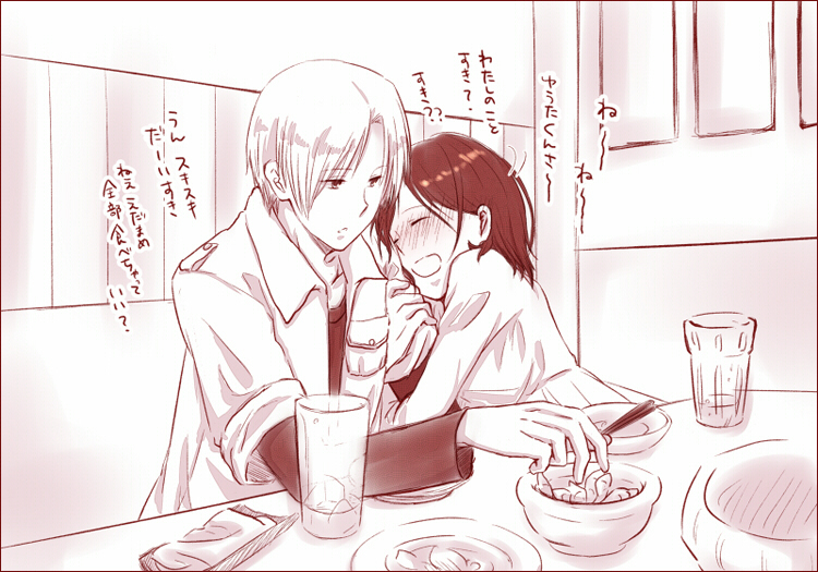 asaba yuuta and takahashi rina (kimi to boku) drawn by kana-ak