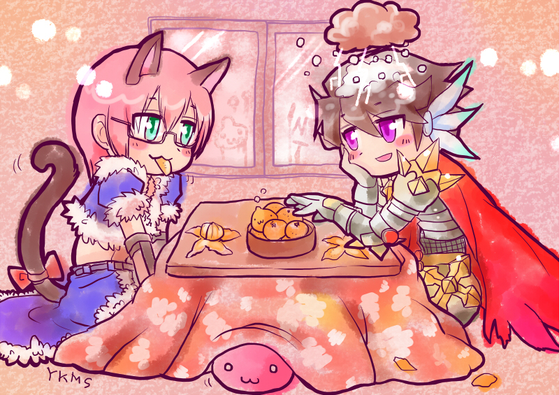 poring, rune knight, and stalker (ragnarok online) drawn by yukimushi