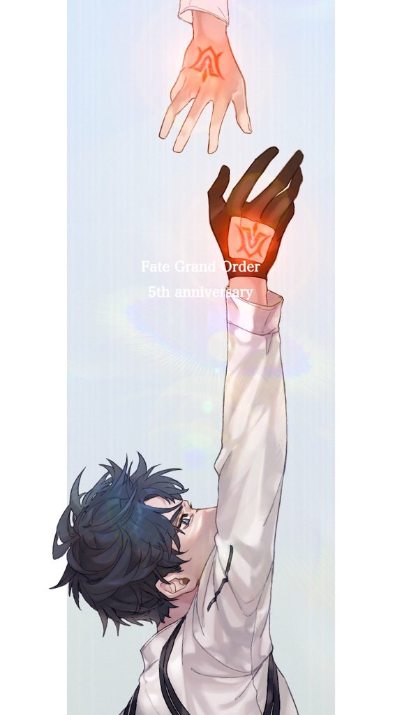 fujimaru ritsuka (fate and 1 more) drawn by bakushi_(kaeritai0609)