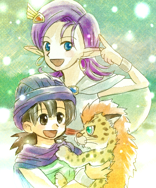 hero, borongo, and bella (dragon quest and 1 more) drawn by kenta64