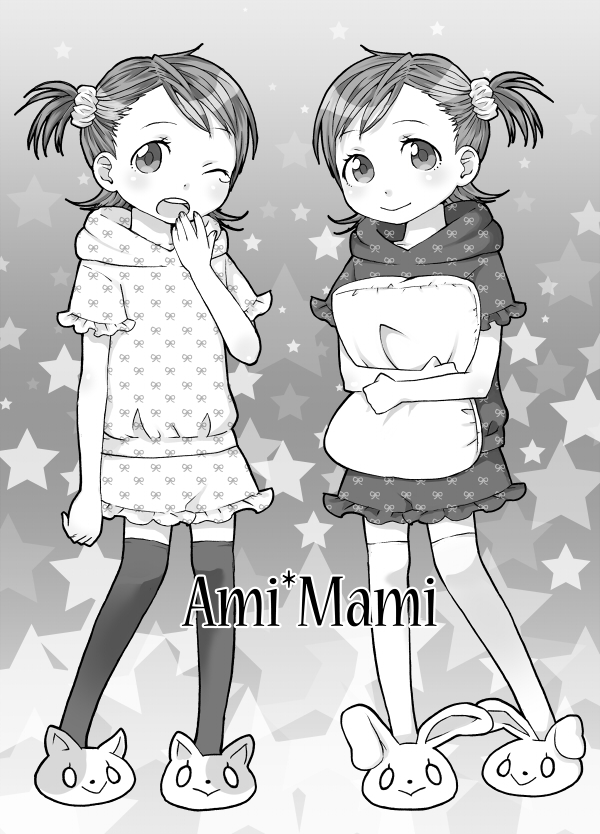 futami mami and futami ami (idolmaster and 1 more) drawn by hanatsuka