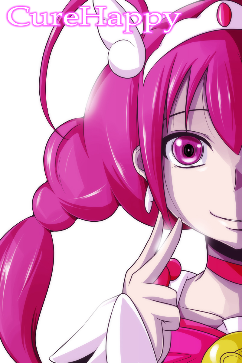 hoshizora miyuki and cure happy (precure and 1 more) drawn by nishi_koutarou