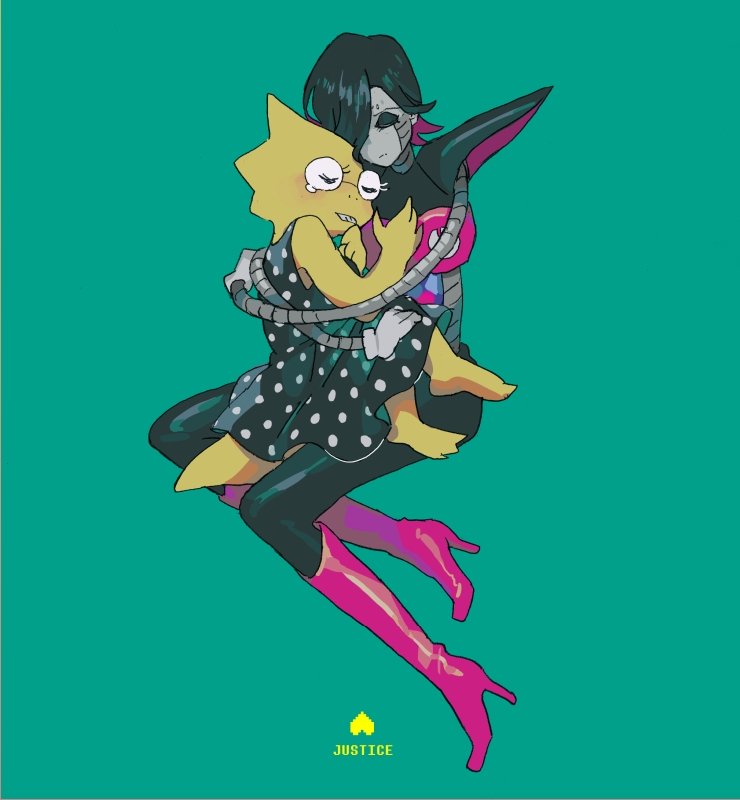 mettaton, alphys, and mettaton ex (undertale) drawn by beryllium_game