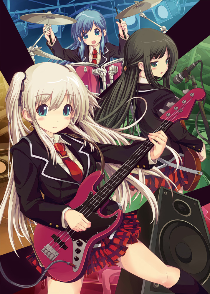 nao, morrighan, and lorna (mabinogi) drawn by sisco