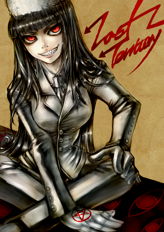 alucard and girlycard (hellsing and 1 more) drawn by akubi_(fyfy)