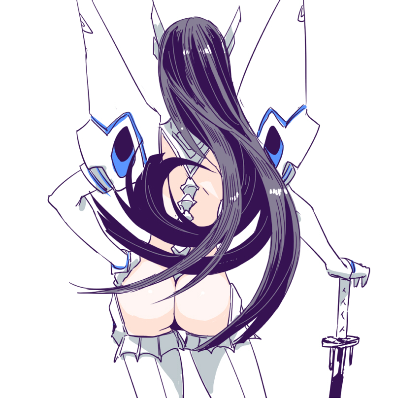 kiryuuin satsuki and junketsu (kill la kill) drawn by moru_moru_moru