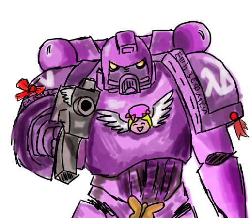 adeptus astartes and lambdadelta (umineko no naku koro ni and 1 more)