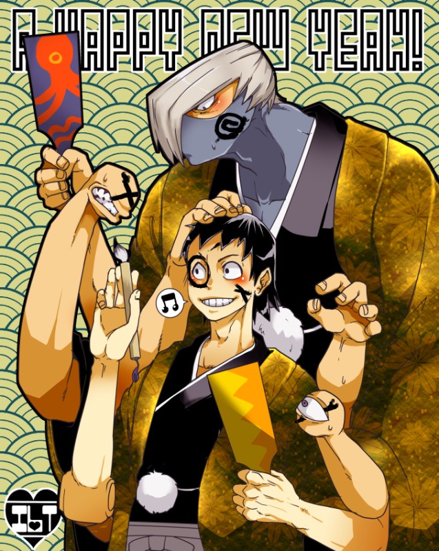 sero hanta and shoji mezo (boku no hero academia) drawn by ihara_kana