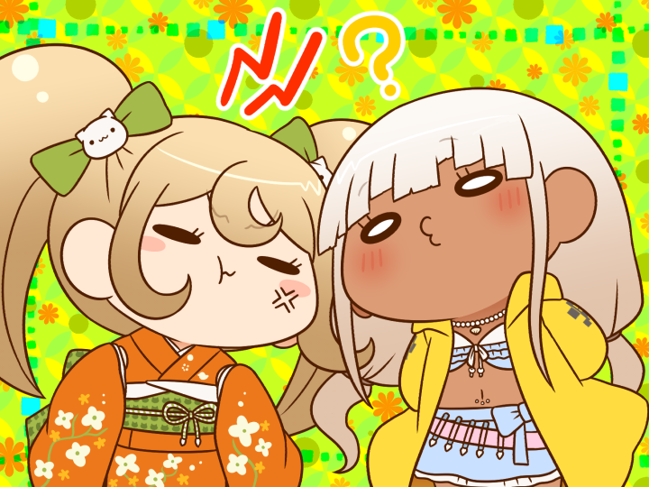 yonaga angie and saionji hiyoko (danganronpa and 2 more) drawn by yumaru_(marumarumaru)