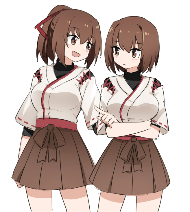 hyuuga and ise (kantai collection) drawn by sharlorc
