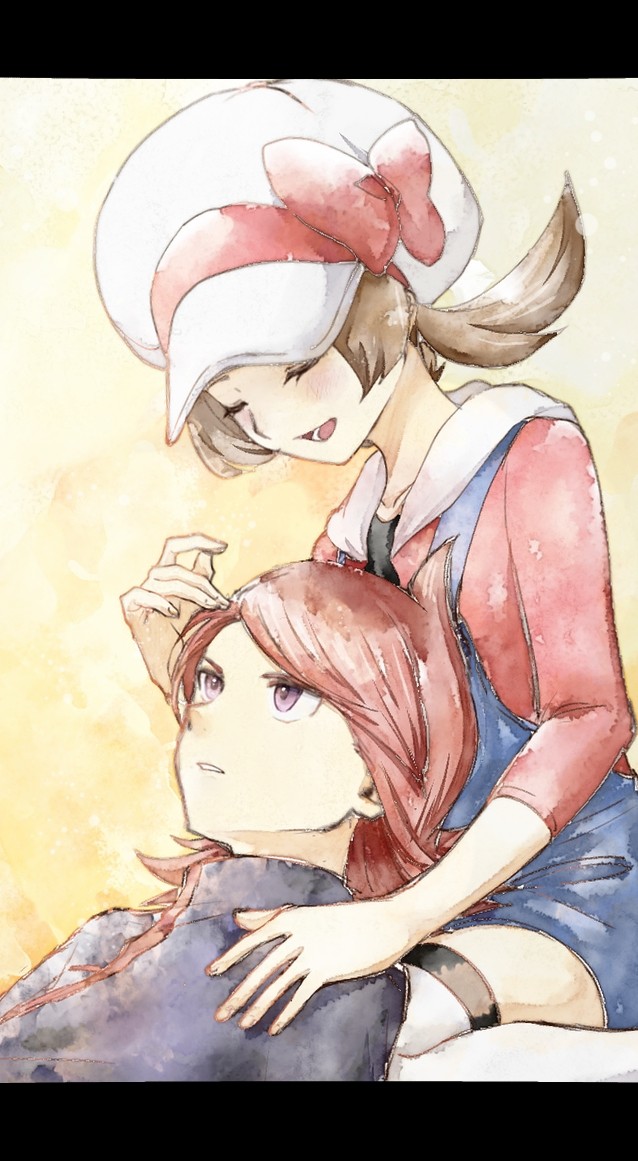 lyra and silver (pokemon and 1 more) drawn by asuka_rkgk