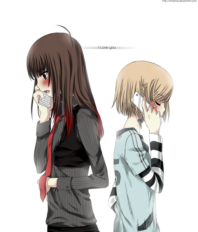 hikari and hayate (original) drawn by ana_c._sanchez