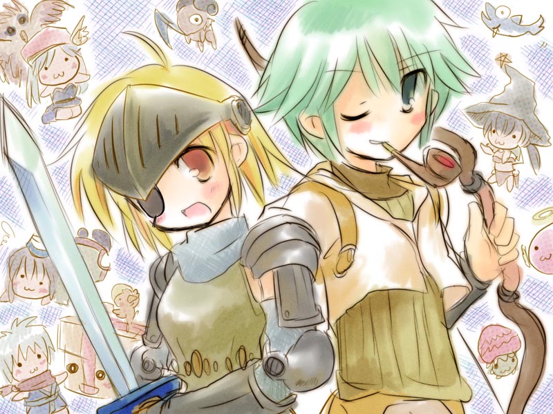 acolyte, alchemist, mage, hunter, knight, and 6 more (ragnarok online) drawn by exp_mochi