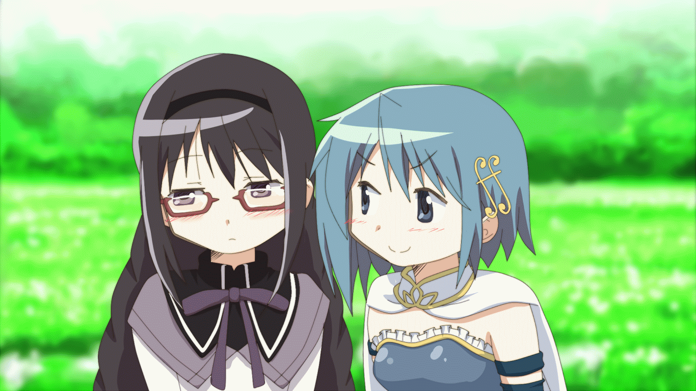 akemi homura and miki sayaka (mahou shoujo madoka magica and 1 more) drawn by hangaku