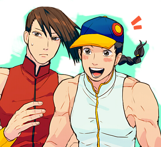 yun lee and yang lee (street fighter) drawn by t_k_g