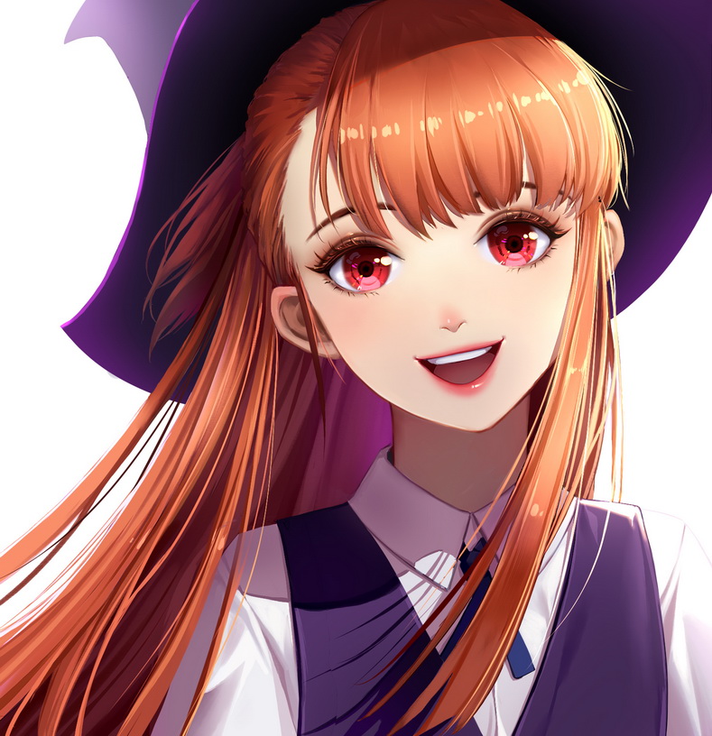 kagari atsuko (little witch academia) drawn by qi_kou