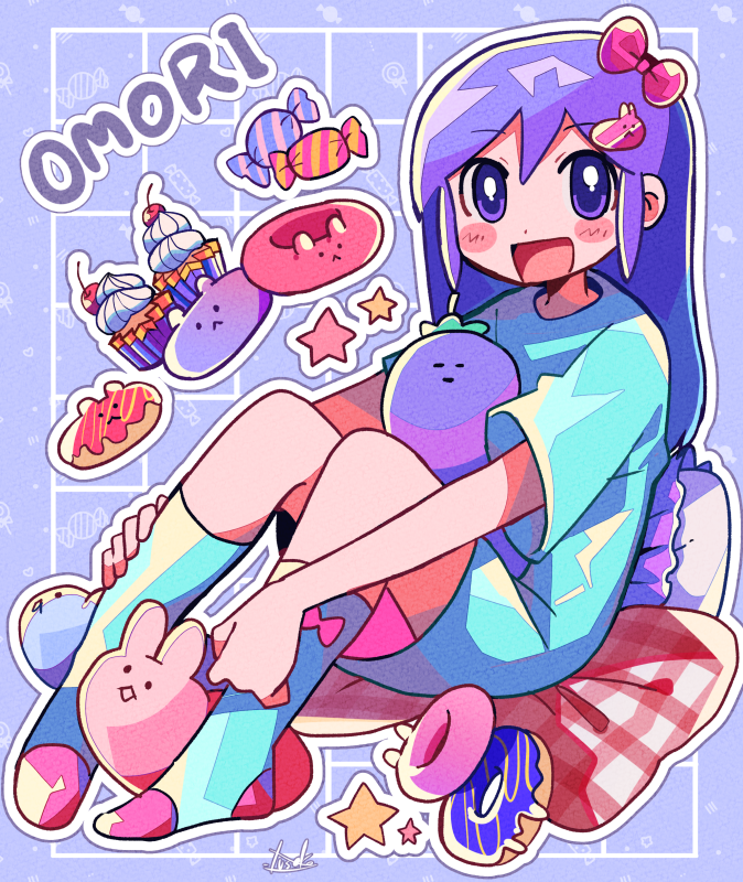 aubrey, mr. plantegg, forest bunny, and cupcake bunny (omori) drawn by yuusuke-kun