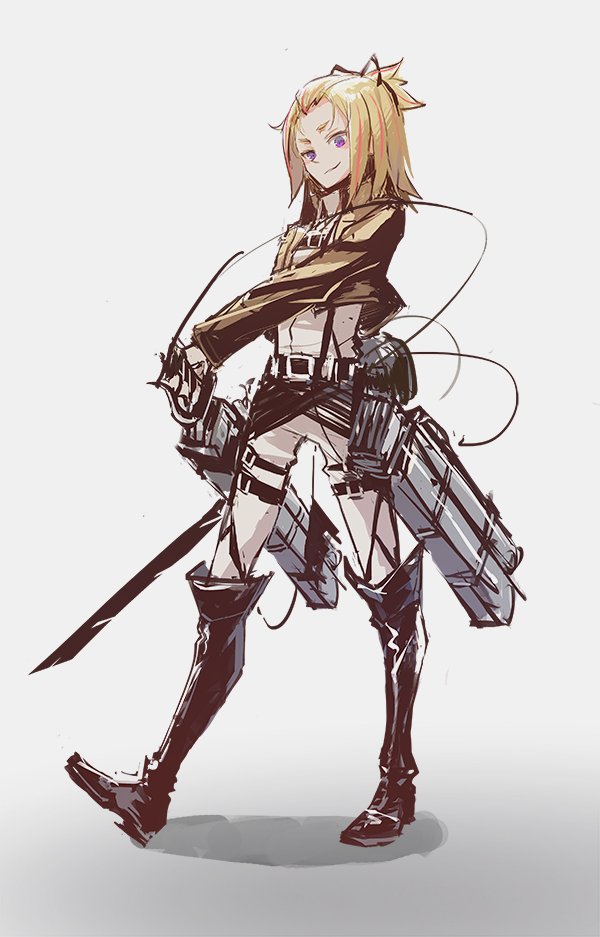 yayaka (shingeki no kyojin and 1 more) drawn by die_(die0118)