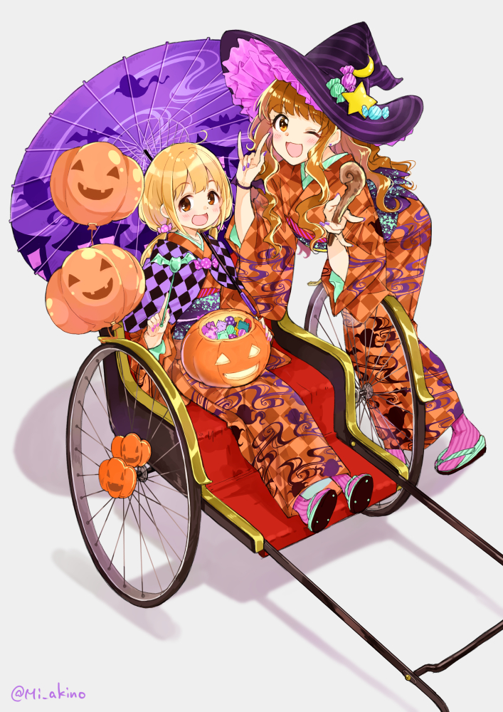 futaba anzu and moroboshi kirari (idolmaster and 1 more) drawn by miyabi_akino