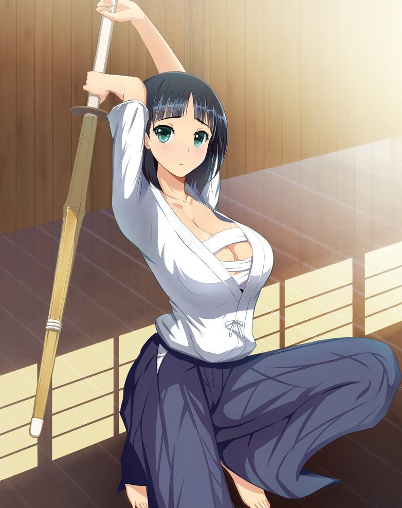 kirigaya suguha (sword art online) drawn by sakihana_yoshito