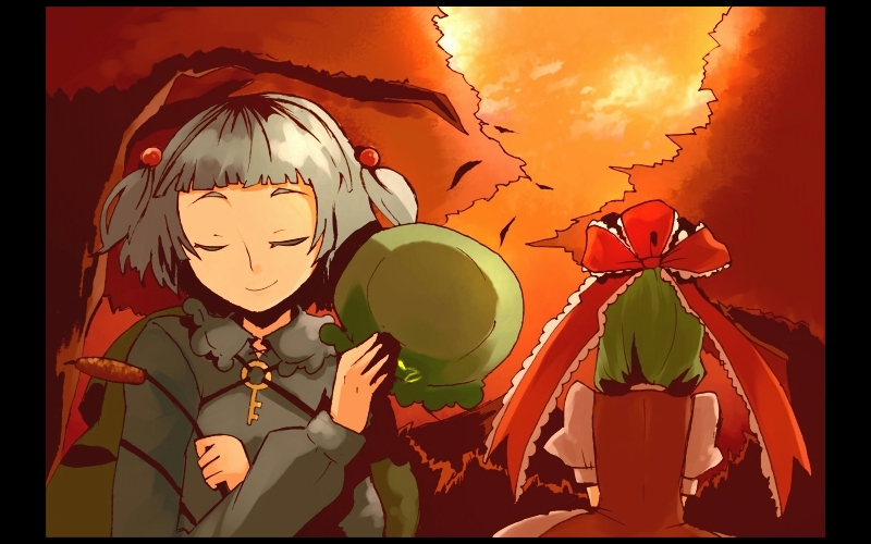 kawashiro nitori and kagiyama hina (touhou) drawn by asumi_chikyuu