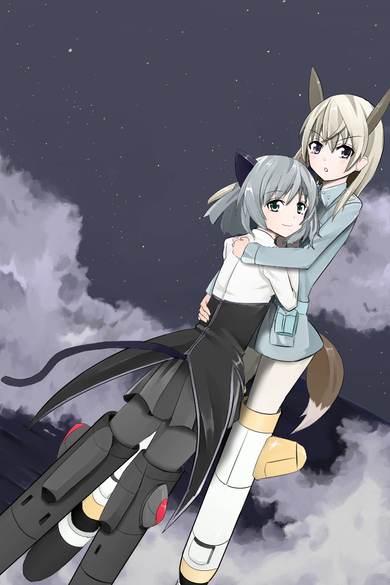 sanya v. litvyak and eila ilmatar juutilainen (world witches series and 1 more) drawn by rhodante_bagu