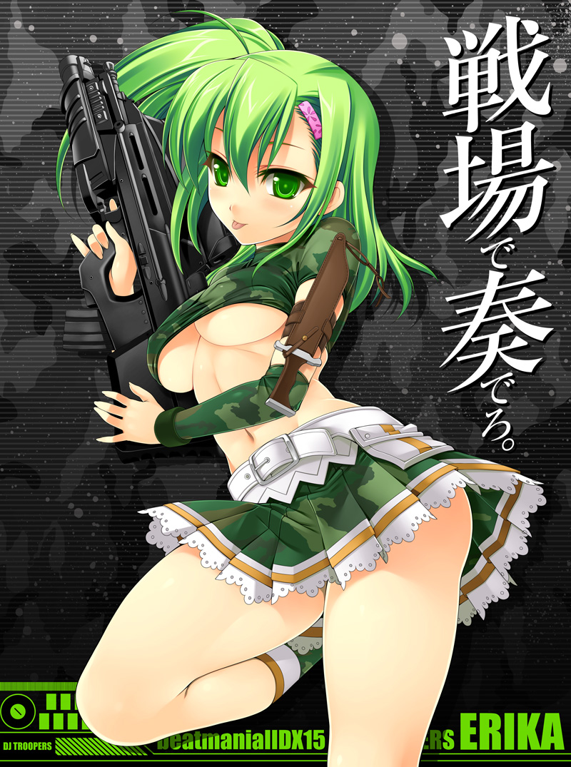 kitami erika (bemani and 2 more) drawn by kinoshita_ichi