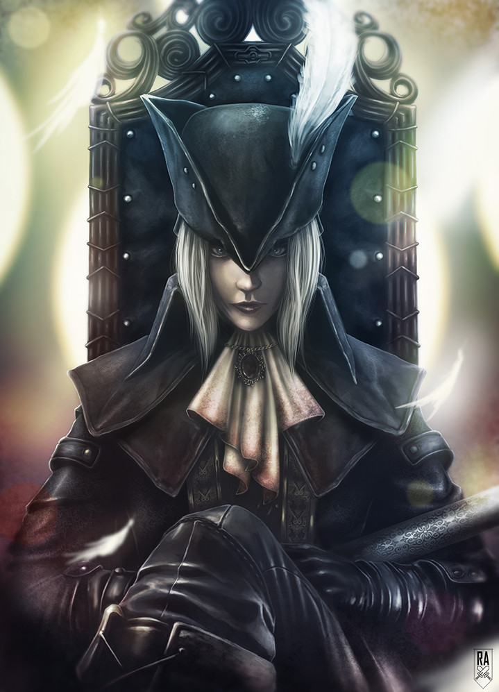 lady maria of the astral clocktower (bloodborne) drawn by remzorr