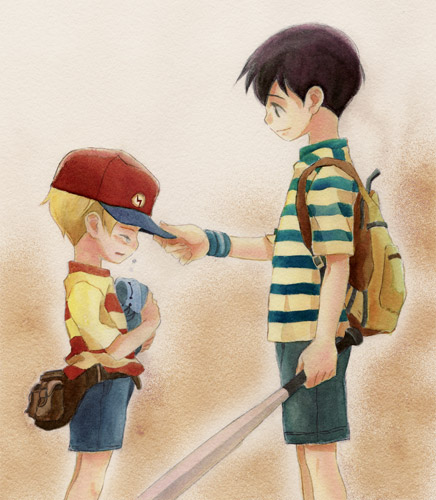ness and lucas (mother and 2 more) drawn by ichiyo_(ichiyon)