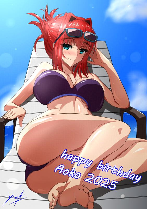 aozaki aoko (tsukihime and 1 more) drawn by yuuk33