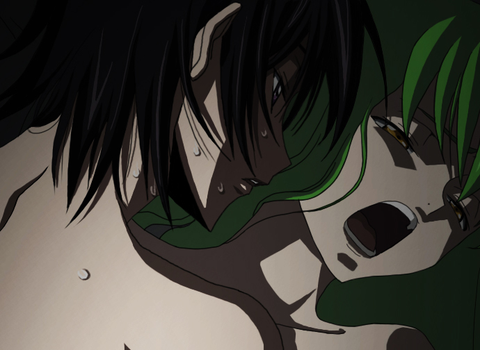 c.c. and lelouch vi britannia (code geass) drawn by llszsz
