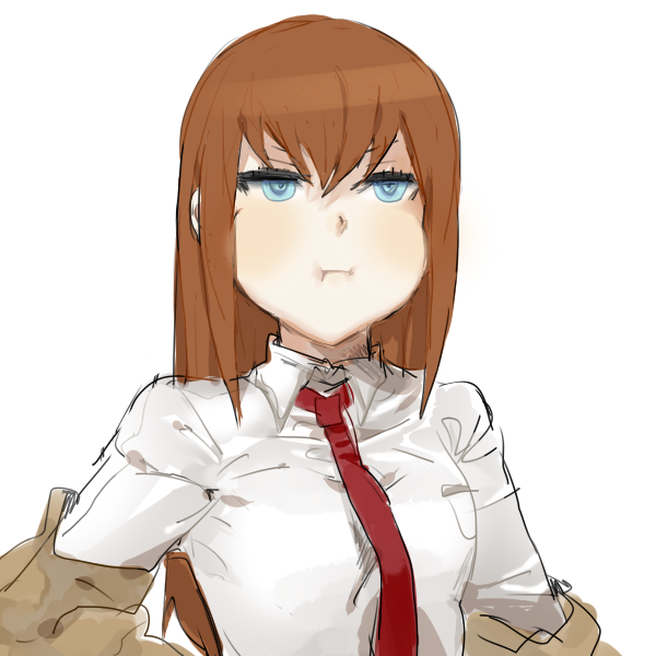 makise kurisu (science adventure and 1 more) drawn by kimo_(artist)